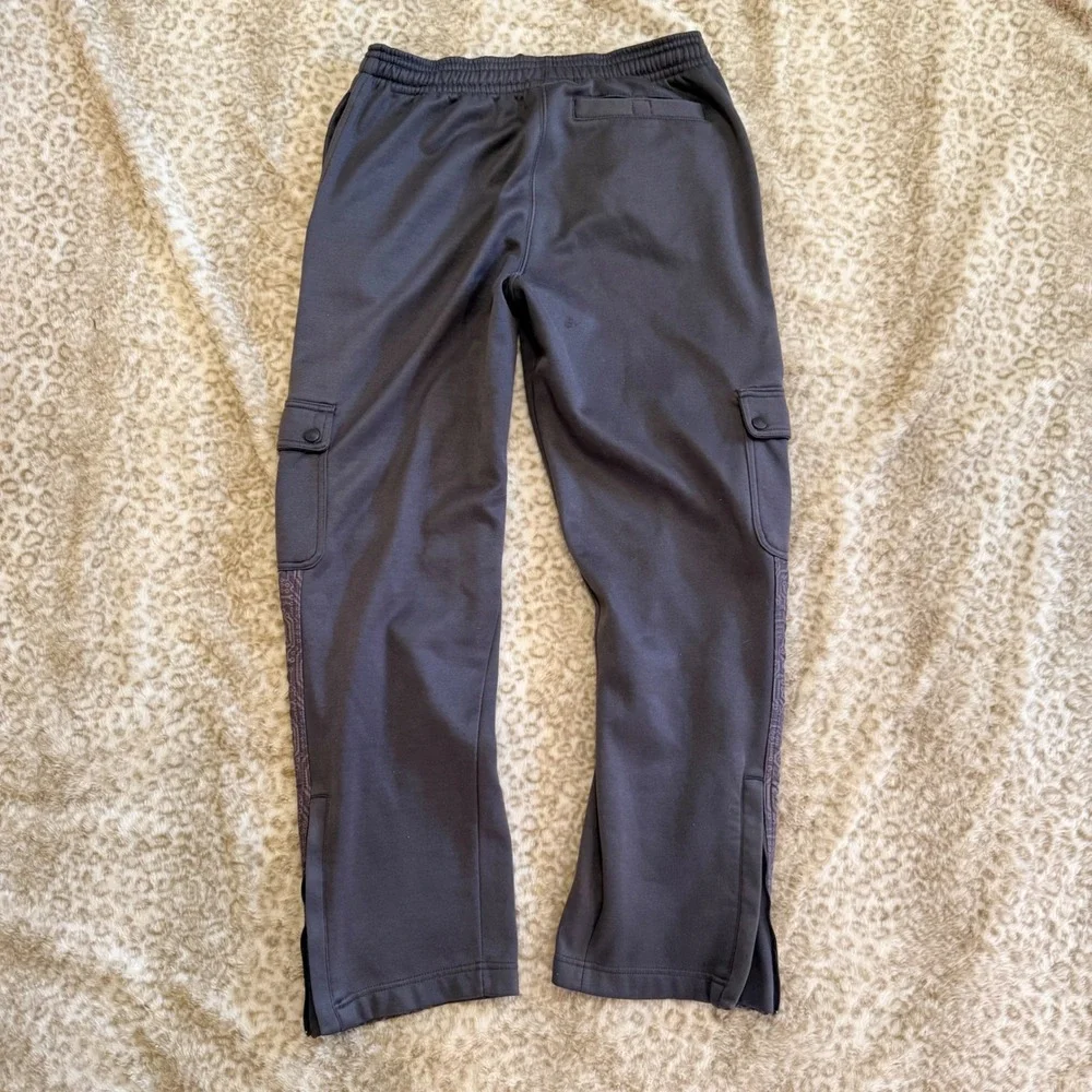Ecko Function Grey Tech Cargo Track Pants Baggy Cyber Y2K Gorpcore Mens Size S